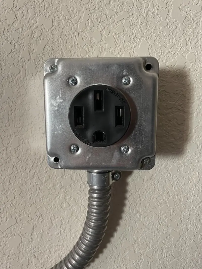 NEMA 14-50 outlet installed for Smart Home Electrical in Middle River